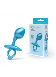 Голубая анальная пробка для массажа простаты Bulb Silicone Prostate Plug - 10,7 см. - b-Vibe - в Прокопьевске купить с доставкой