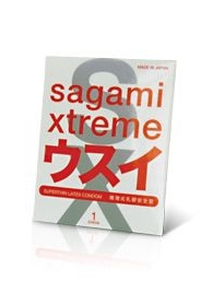 Ультратонкий презерватив Sagami Xtreme SUPERTHIN - 1 шт. - Sagami - купить с доставкой в Прокопьевске