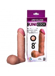 Фаллическая насадка для страпона UNICOCK 8  - 20 см. - LOVETOY (А-Полимер) - купить с доставкой в Прокопьевске