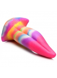 Фантазийный люминесцентный стимулятор-язык Unicorn Kiss Unicorn Tongue Glow-in-the-Dark Silicone Dildo - 21,3 см. - XR Brands