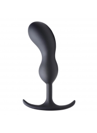 Черный массажер простаты с утяжелителями Premium Silicone Weighted Prostate Plug Large - 18,8 см. - XR Brands - в Прокопьевске купить с доставкой