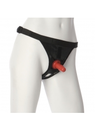 Трусики со штырьком для фиксации насадок Ultra Harness with Plug - Doc Johnson - купить с доставкой в Прокопьевске