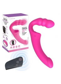 Розовый безремневой страпон Straples Strap-On Dildo - Erokay - купить с доставкой в Прокопьевске