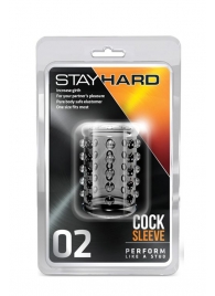 Прозрачная насадка на пенис с шишечками STAY HARD COCK SLEEVE 02 CLEAR - Blush Novelties - в Прокопьевске купить с доставкой