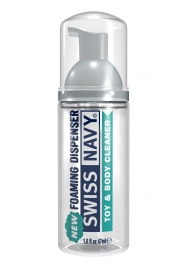 Очищающая пенка для игрушек и тела Toy   Body Cleaner Foamer - 47 мл. - Swiss navy - купить с доставкой в Прокопьевске