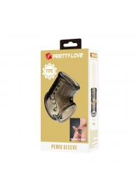 Дымчатая насадка на пенис и мошонку - Baile - в Прокопьевске купить с доставкой