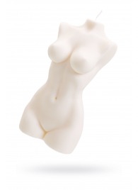 Белая интерьерная свеча в форме женского торса - 850 гр. - Pecado - купить с доставкой в Прокопьевске