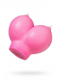 Розовая свеча «Сиськи» - 150 гр. - Pecado - купить с доставкой в Прокопьевске