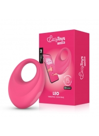 Розовое интерактивное эрекционное виброкольцо Leo - Easy toys - в Прокопьевске купить с доставкой