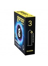 Супертонкие презервативы Ganzo Invisible - 3 шт. - Ganzo - купить с доставкой в Прокопьевске