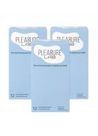 Набор из 3 упаковок ультратонких презервативов Pleasure Lab (по 12 шт.) - Pleasure Lab - купить с доставкой в Прокопьевске