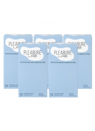 Набор из 5 упаковок ультратонких презервативов Pleasure Lab (по 12 шт.) - Pleasure Lab - купить с доставкой в Прокопьевске