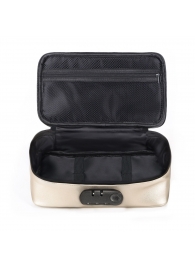 Золотистая сумочка для хранения игрушек Discreet Box - Dorcel - купить с доставкой в Прокопьевске