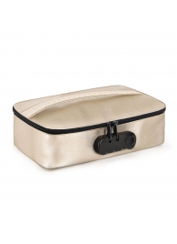 Золотистая сумочка для хранения игрушек Discreet Box - Dorcel - купить с доставкой в Прокопьевске