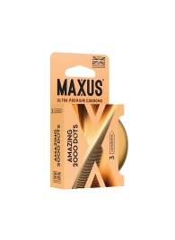 Точечные презервативы MAXUS 2000 Amazing Dots с железным кейсом - 3 шт. - Maxus - купить с доставкой в Прокопьевске