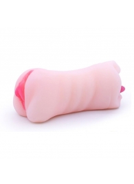 Телесный двусторонний мастурбатор - вагина и ротик - Boys of Toys - в Прокопьевске купить с доставкой