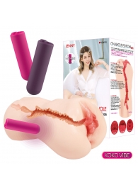 Мастурбатор-вагина с вибрацией Jenny Onahole edition 005 - KOKOS - в Прокопьевске купить с доставкой