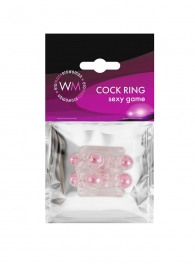 Прозрачная насадка на пенис с цветными шариками - Erowoman-Eroman - в Прокопьевске купить с доставкой