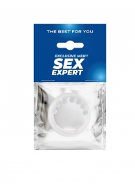 Эрекционное кольцо с мягкой стимулирующей насадкой - Sex Expert - в Прокопьевске купить с доставкой