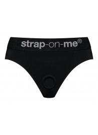 Черные трусики для насадок Heroine Lingerie Harness - size XL - Strap-on-me - купить с доставкой в Прокопьевске