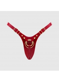 Красный пояс для фиксации насадок Strap-On-Me Leatherette Harness Fabulous - Strap-on-me - купить с доставкой в Прокопьевске