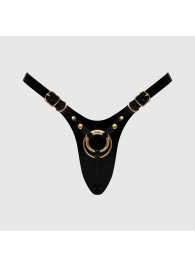 Черный пояс для фиксации насадок Strap-On-Me Leatherette Harness Fabulous - Strap-on-me - купить с доставкой в Прокопьевске