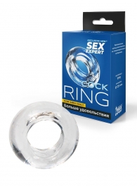 Прозрачное эрекционное кольцо-бублик - Sex Expert - в Прокопьевске купить с доставкой