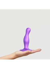 Фиолетовая насадка Strap-On-Me Dildo Plug Curvy size S - Strap-on-me - купить с доставкой в Прокопьевске