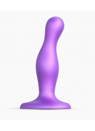 Фиолетовая насадка Strap-On-Me Dildo Plug Curvy size S - Strap-on-me - купить с доставкой в Прокопьевске