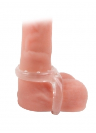 Прозрачное двойное эрекционное кольцо - Sex Expert - в Прокопьевске купить с доставкой