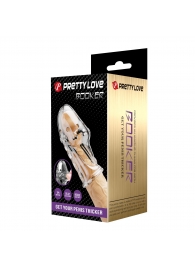 Прозрачная насадка на пенис Booker - 8 см. - Baile - в Прокопьевске купить с доставкой