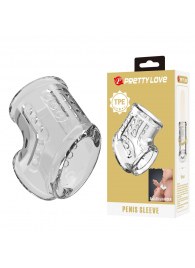 Прозрачная насадка на пенис и мошонку - Baile - в Прокопьевске купить с доставкой