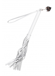 Белая кожаная плеть - 50 см. - Pecado - купить с доставкой в Прокопьевске