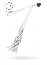 Белая кожаная плеть - 50 см. - Pecado - купить с доставкой в Прокопьевске