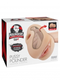 Телесный мастурбатор-вагина Pussy Pounder Squeeze Stroker - Pipedream - в Прокопьевске купить с доставкой