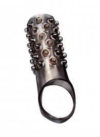 Дымчатая насадка на пенис с выпуклостями - 12 см. - Sex Expert - в Прокопьевске купить с доставкой