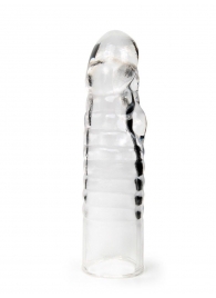 Прозрачная закрытая насадка на член - 15 см. - Sex Expert - в Прокопьевске купить с доставкой