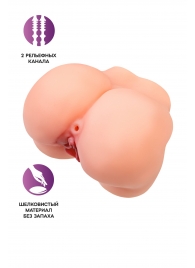 Реалистичный мастурбатор в форме попки с 2 любовными входами - No Name - в Прокопьевске купить с доставкой