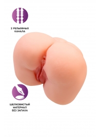 Реалистичный мастурбатор-попка с 2 любовными входами - No Name - в Прокопьевске купить с доставкой