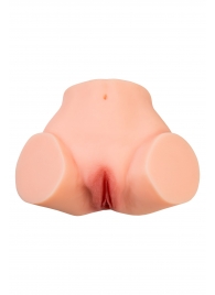 Телесный реалистичный мастурбатор-полуторс с 2 любовными входами - No Name - в Прокопьевске купить с доставкой