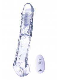 Прозрачная насадка-удлинитель Length Enhancer With Bullet с подхватом - 22,3 см. - NMC - в Прокопьевске купить с доставкой