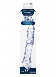 Прозрачная насадка-удлинитель Length Enhancer с подхватом - 22,3 см. - NMC - в Прокопьевске купить с доставкой