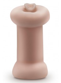 Телесный люминесцентный двусторонний мастурбатор Tasha - Blush Novelties - в Прокопьевске купить с доставкой