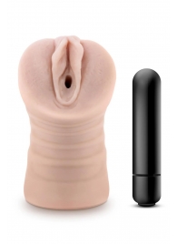 Телесный мастурбатор-вагина Ayumi с вибрацией - Blush Novelties - в Прокопьевске купить с доставкой