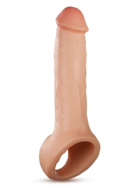 Телесная насадка-удлинитель Thrive 8.75 Inch Realistic Penis Extender Sleeve - 22,2 см. - Blush Novelties - в Прокопьевске купить с доставкой
