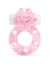 Розовое эрекционное виброкольцо в форме зайчика - 1137 - в Прокопьевске купить с доставкой