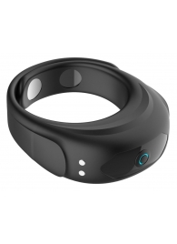 Черное эрекционное виброкольцо на ремешках - Boys of Toys - в Прокопьевске купить с доставкой