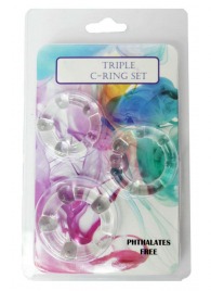 Набор из 3 эрекционных прозрачных колец - Boys of Toys - в Прокопьевске купить с доставкой
