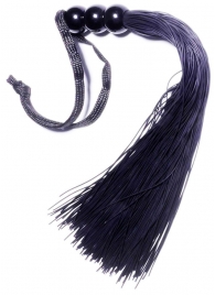 Черная силиконовая плетка - 25,4 см. - Boys of Toys - купить с доставкой в Прокопьевске