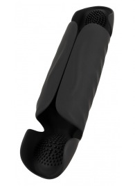 Черный вибромастурбатор с трехточечной стимуляцией Penis Trainer with 3 Point Stimulation - Orion - в Прокопьевске купить с доставкой